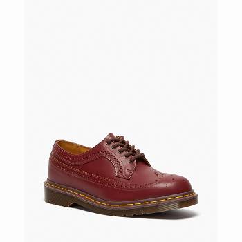 Dr Martens 3989 Vintage Made In England - Cervene Brogue Topanky Panske, DR0072